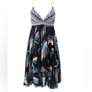 Matthew Williamson Silk Dragonfly Mini Dress